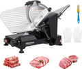 ROVUN 300W Commercial Meat Slicer, 10inch Electric Food Slicer ETL Certified, Deli Cheese Slicer with Premium