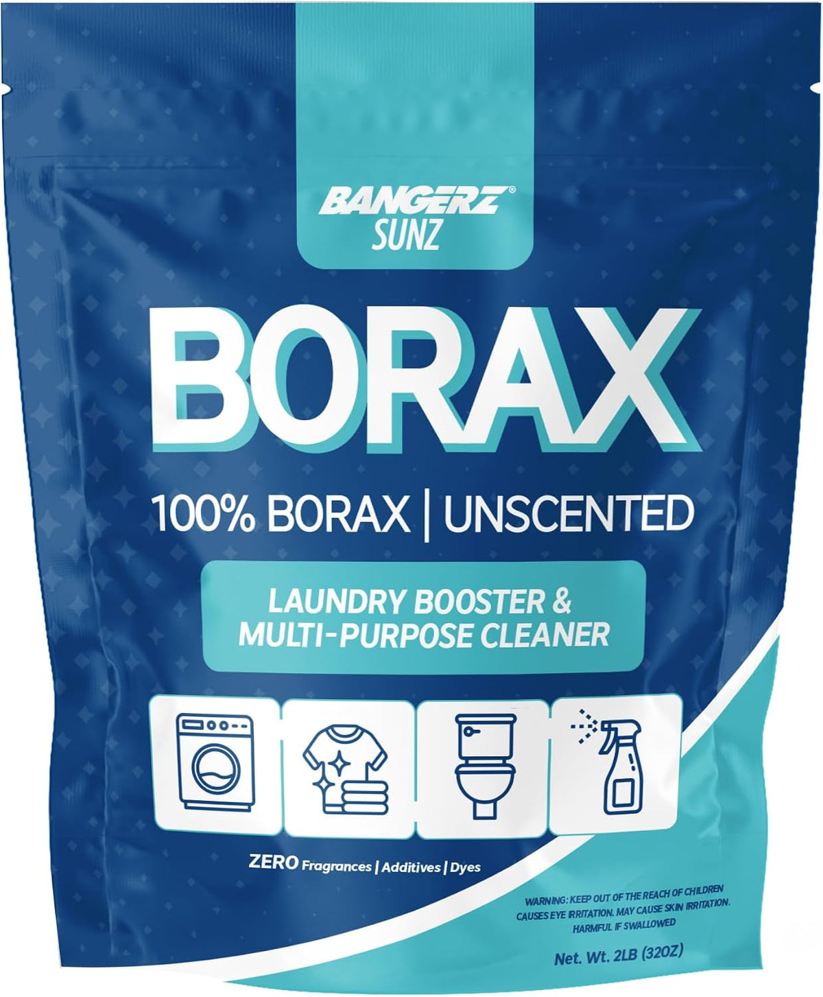 Borax 32oz Laundry Booster, Powder, 2 Pounds