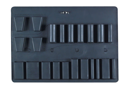C PALLET, Storage Case Set, 17-1/4X12-1/4X1/2, Black