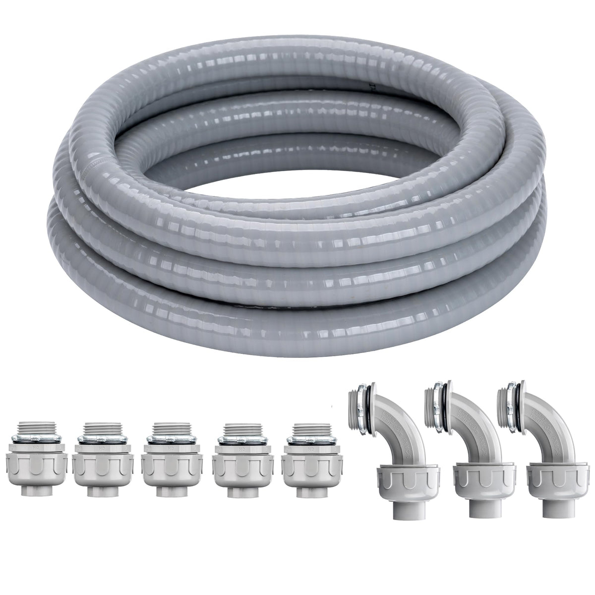 Geowaky 3/4 Inch 25 FT Liquid-Tight Conduit and Connector Kit