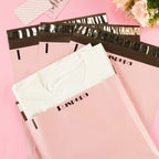 Poly Mailers 10x13 Inch Pink with Build-in Handle Shipping Bags 3 Mil Pretty Thick Self Adhesive Mailing Envelopes