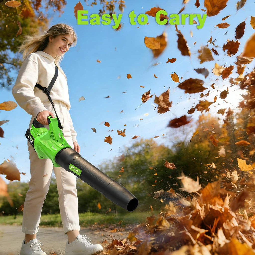 Leaf Blower Cordless, New Upgraded 1200W Brushless Motor Leaf Blower, 700CFM 200MPH with 3 Speed Modes, 160Mins Max