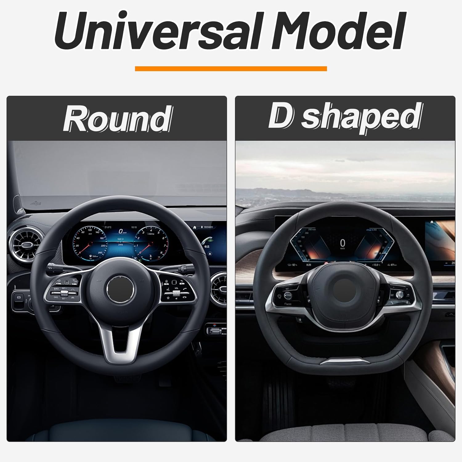 Elastic Stretch Steering Wheel Cover,Warm in Winter and Cool in Summer, Universal 15 inch, Microfiber Breathable Ice