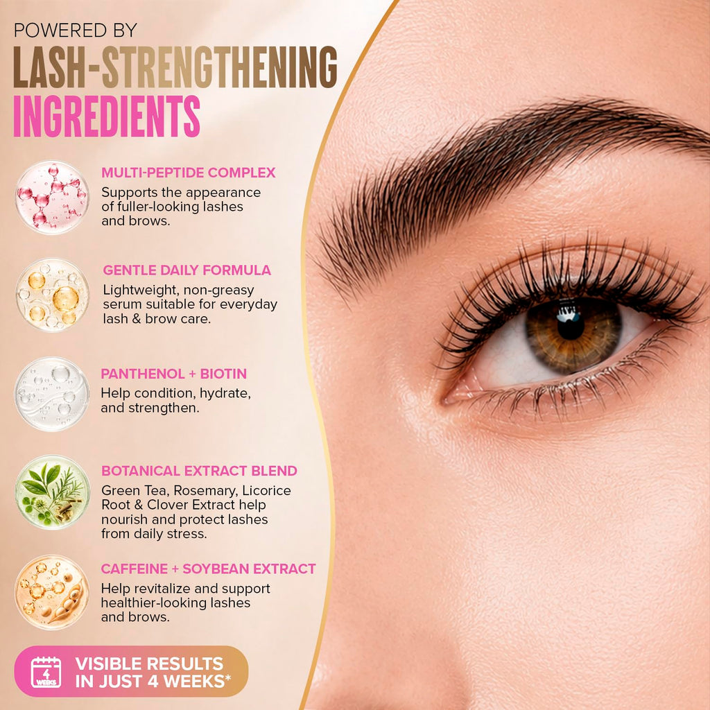 Korean Lash Serum for Eyelash Growth (0.17fl.oz / 5ml) | Thickness and Growth Serum | Eyebrow & Eyelash Enhancing