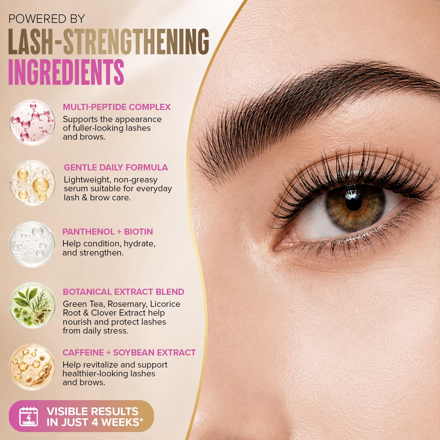 Korean Lash Serum for Eyelash Growth (0.17fl.oz / 5ml) | Thickness and Growth Serum | Eyebrow & Eyelash Enhancing