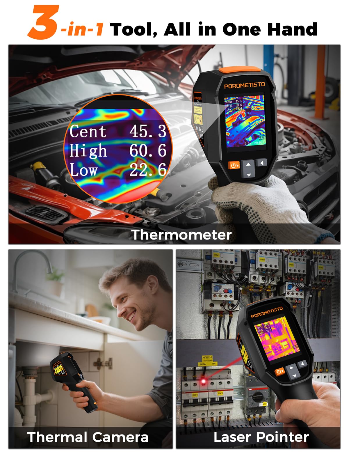 TI01 Thermal Camera,240x240 IR Resolution Thermal Imaging Camera