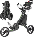 Golf Push Cart 3 Wheel : Golf Bag Cart Foldable with Phone Holder/Cup/Umbrella Holder Compact Golf Pull Carts Quick