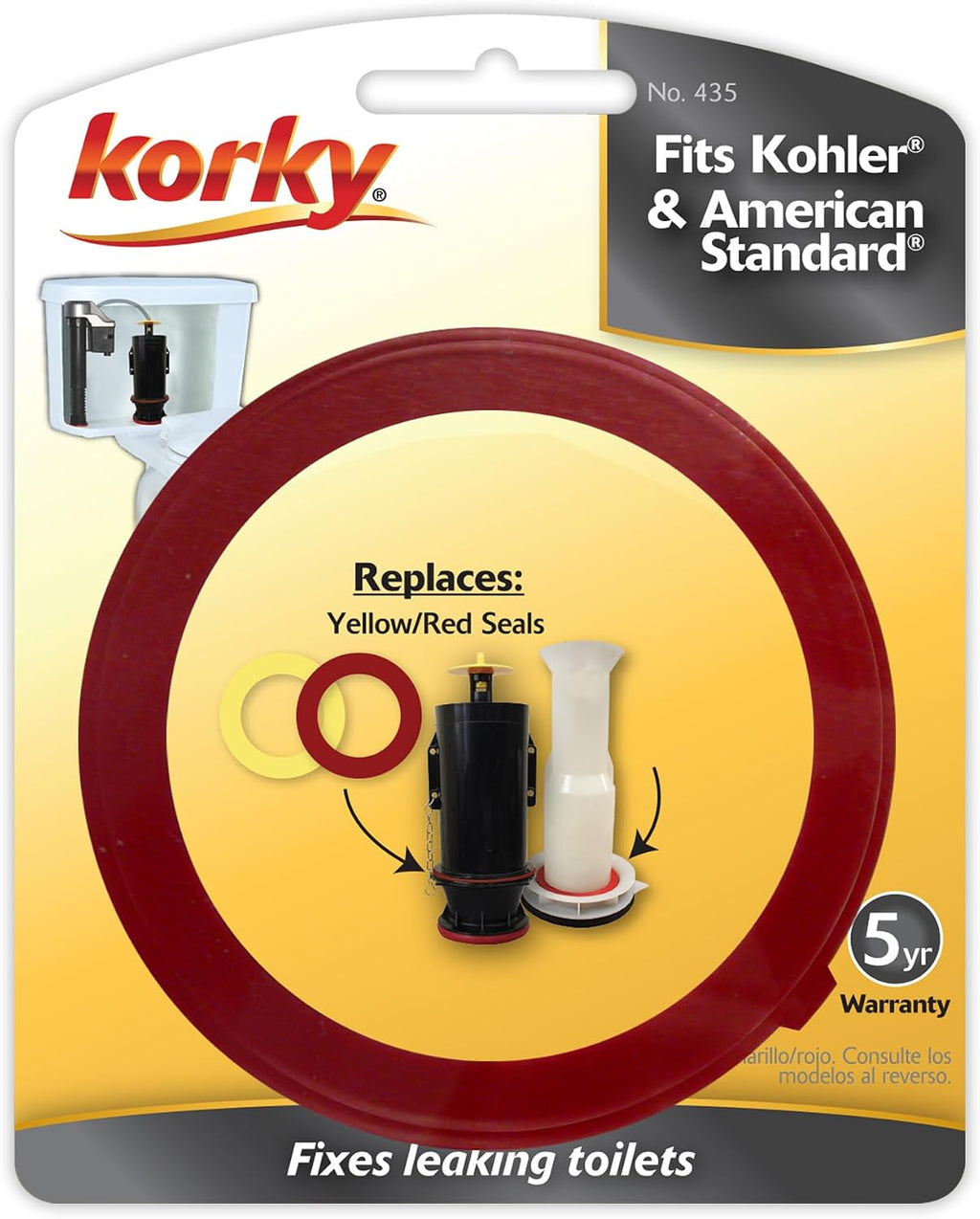 Fits Kohler & American Standard Champion 3 Flush Valve Seal Kit