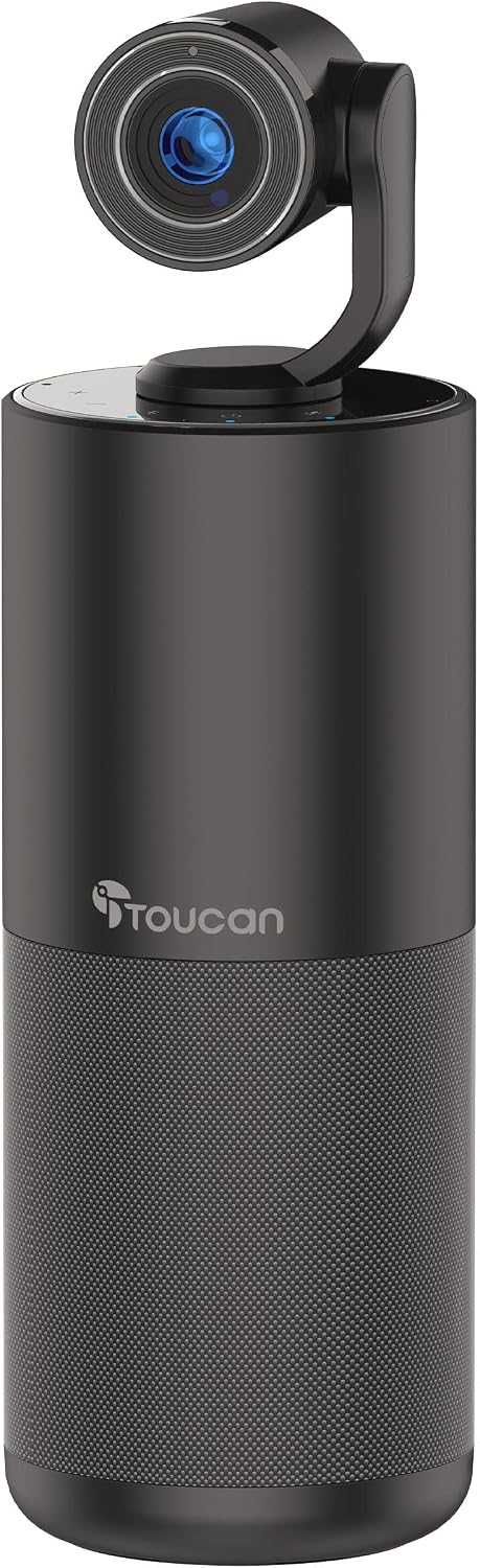 Conference HD Video Conference System, 1080P HD Camera, Speakerphone with 4 Microphones, Plug and Play USB Conference