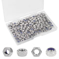 120PCS M4 Locknuts M4x0.7mm Nylon Insert Hex Lock Nuts