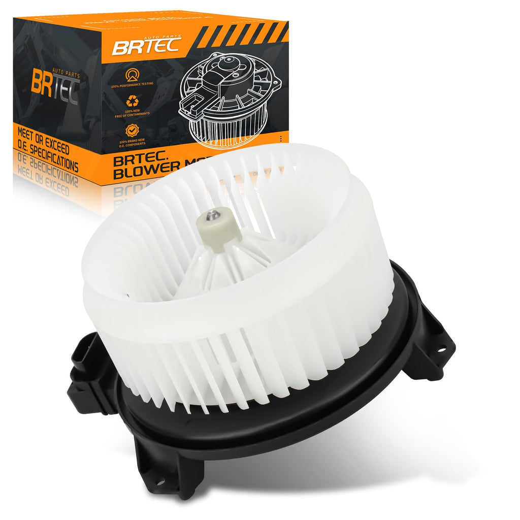 BRTEC Front HVAC Blower Motor with Fan Cage, Replaces OE Reference 700194