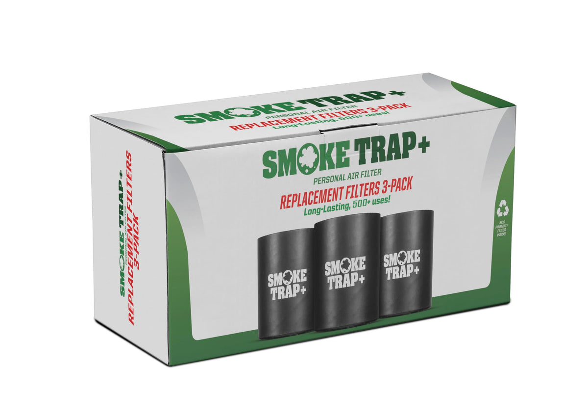 Smoke Trap+ Eco-Friendly Replacement Filters for Smoke Filter (3 Pack)