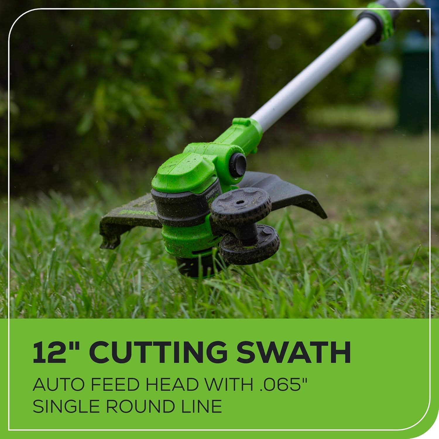 24V 12 in Cordless String Trimmer, 2.0 Ah Battery and Charger