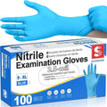 Medical Exam Glove, Gloves Disposable Latex Free, Powder Free | 2.5-Mil, Blue Nitrile Gloves, Food Safe Gloves