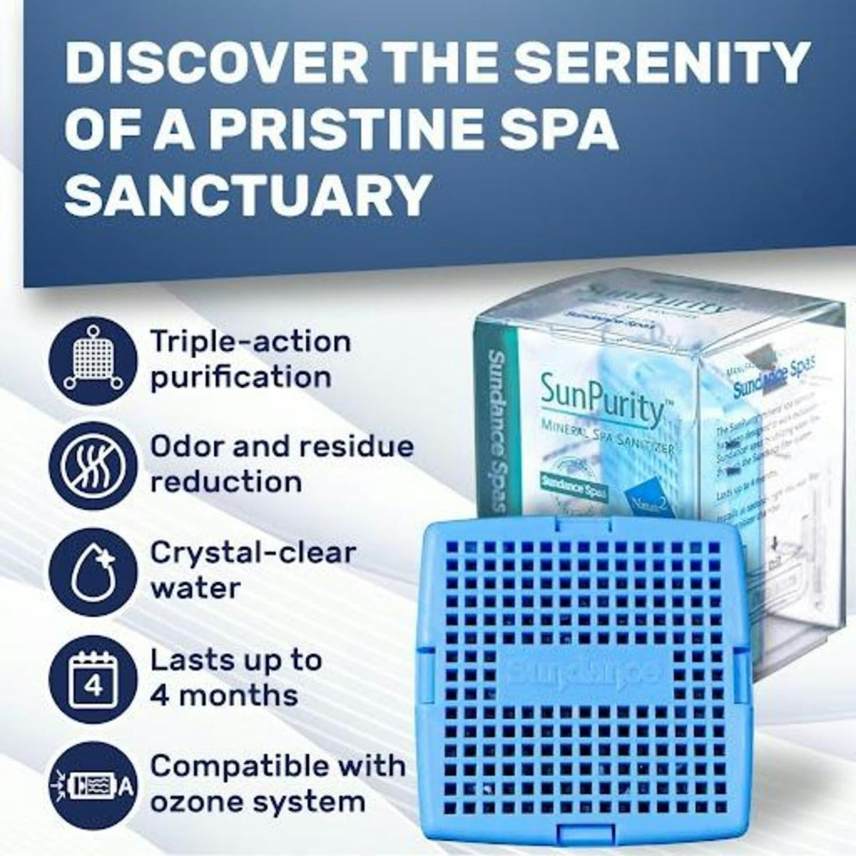 Sundance Spa SunPurity Mineral Cartridge Water Treatment Replacement