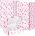 24 Pack Pink Bow Shipping Box Coquette Bow Mailing Box Corrugated Cardboard Box Mailers for Packaging Gift Wrap Craft