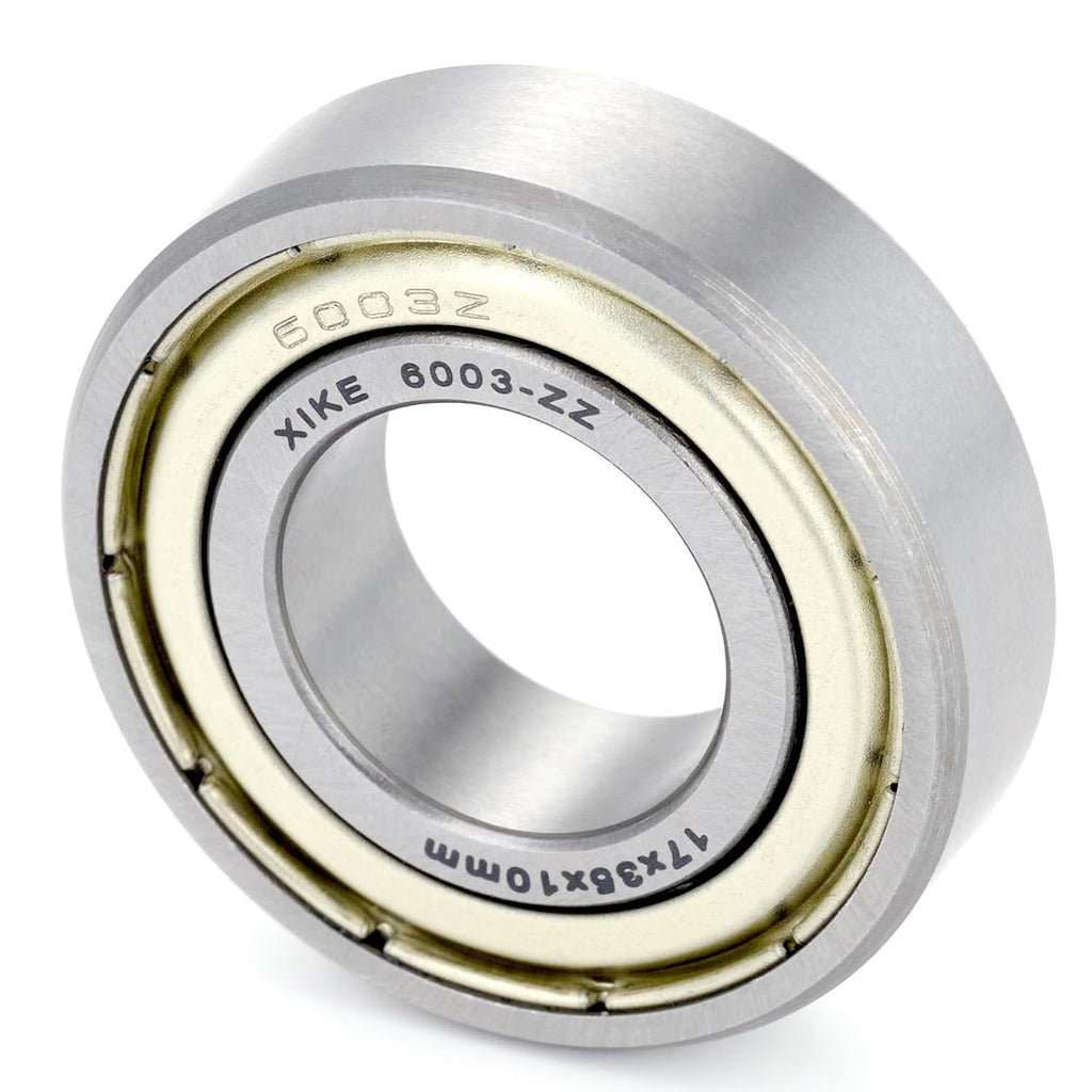 XIKE 6003ZZ Shielded Deep Groove Ball Bearings, 17x35x10 mm, 6-Pack