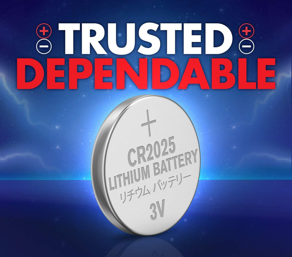 ACDelco 24-Count CR2025 Batteries, Lithium 3V Coin Cell Button Battery Pack for Watch and Small Electronics, 5 Year