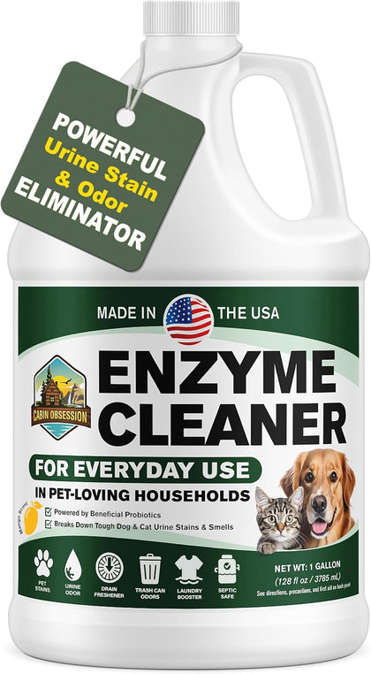 Enzyme Cleaner for Everyday Use in Pet-Loving Households (1 Gallon Bottle)