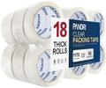 18 Pack Heavy Duty Packing Tape, 1.88" x 65yd Per Roll, Total 1170yd