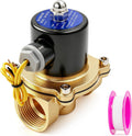BAOMAIN 1" PT Brass Solenoid Valve AC 220V Normally Closed Valve