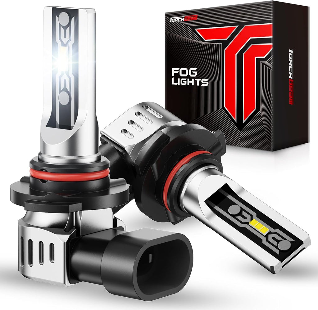 H10/9145 LED Fog Light Bulbs, 12000Lumens Upgrade, 600% Brightness H10 LED Fog Lights, 1:1 Replacement For