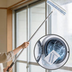 2-in-1 Shower Squeegee for Glass Doors with Telescopic Handle