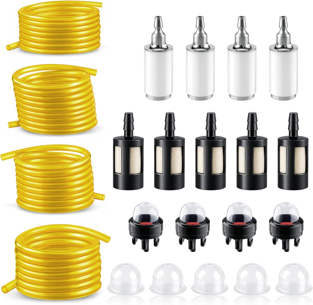 GoaMotors 4 Sizes 16 Feet Fuel Line Hose Primer Bulb Kit for Small Engine