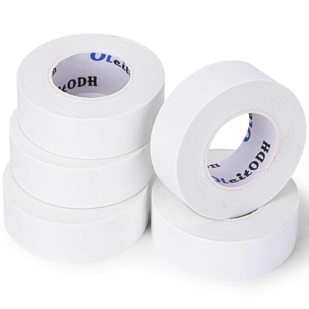 5 Pack Mini White Duct Tape, 1" x 75 Yards Pocket Travel Size