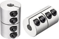 uxcell 2pcs 8mm to 8mm Shaft Coupling 25mmx40mm Coupler Aluminum Alloy Joint Motor for 3D Printer CNC Machine DIY Encoder