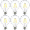 Sunco 6 Pack G25 LED Globe Light Bulbs for Vanity, 5W, 3000K