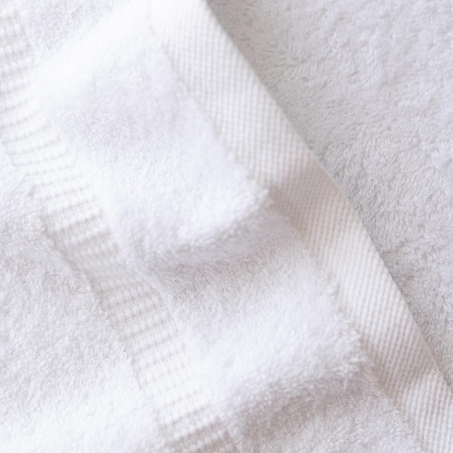12-Piece 100% Turkish Cotton Washcloths and Face Towels, White | 13x13 in Standard Size Small Towel, Multi-use