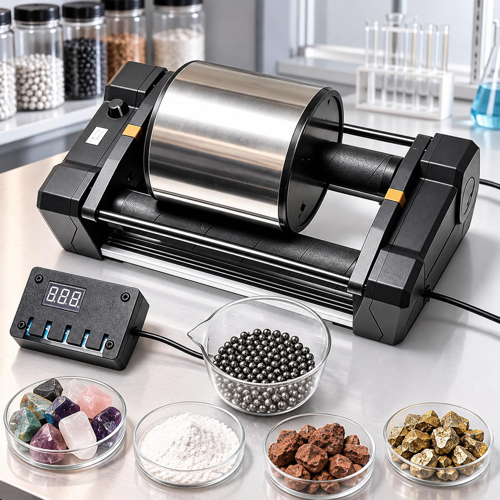 Desktop Ball Mill 0.3L Jar, Wet/Dry Lab Grinder with Digital Timer,Single