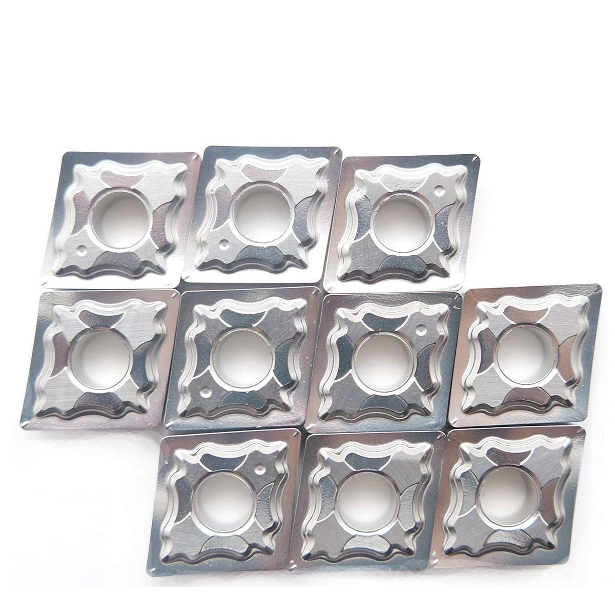 Carbide Inserts for Aluminum CNMG432 / CNMG120408 for Turning Cutting Tools 10 PCS