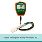 Extech PH220-C Waterproof Palm pH Meter with Cabled Electrode