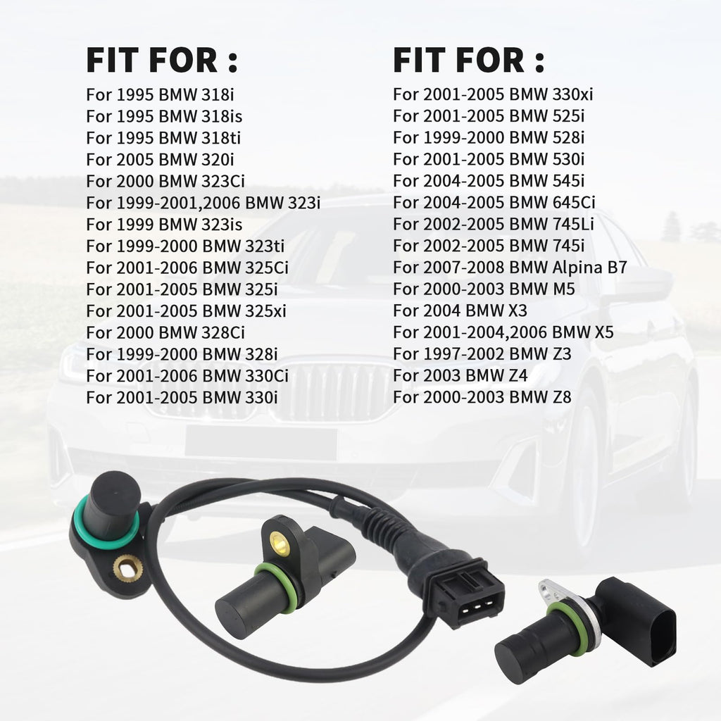 MUNIK 12147518628 Cam Crank Sensor Kit Compatible with BMW