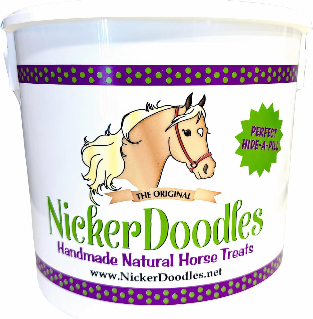 Horse Treats - 1 lb Pail - Effortlessly Give Medications with Our Soft Baked Treats - Training Treats are The Perfect
