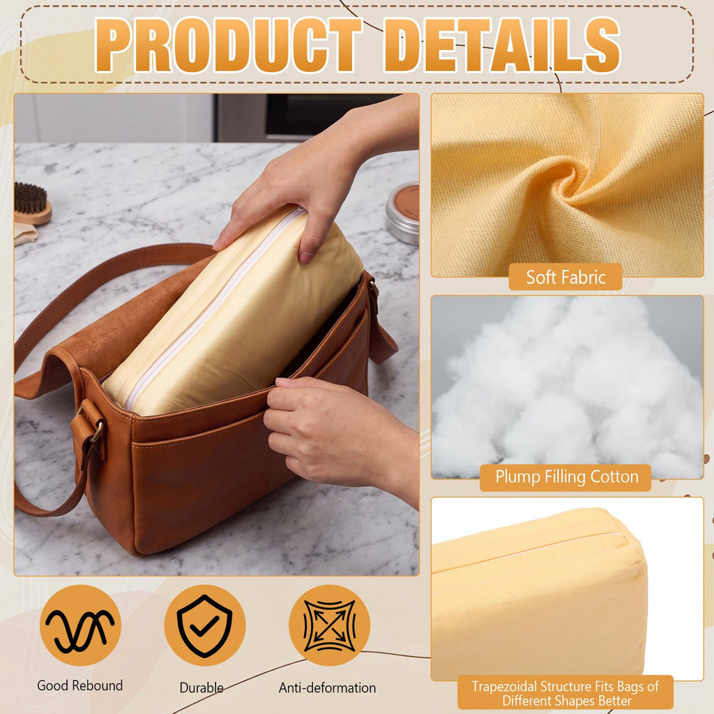 Golden 6 Pcs Purse Insert Pillows to Keep Shape Set