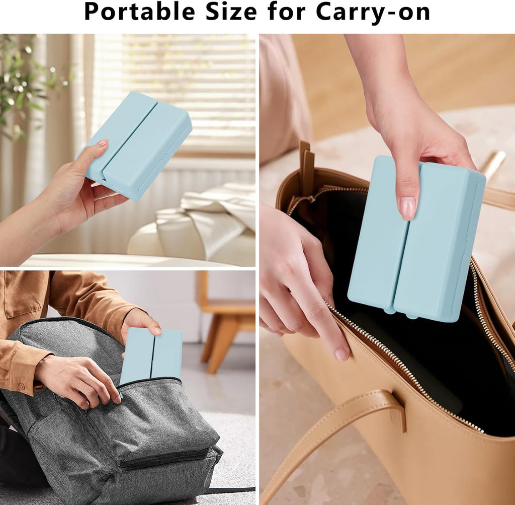 Daily Pill Organizer,7 Compartments Portable Travel Pill Case/Box for Purse Pocket to Hold Vitamins,Cod Liver