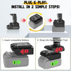 Battery Adapter Compatible for Dewalt 20V Battery to Fit for Hyper Tough