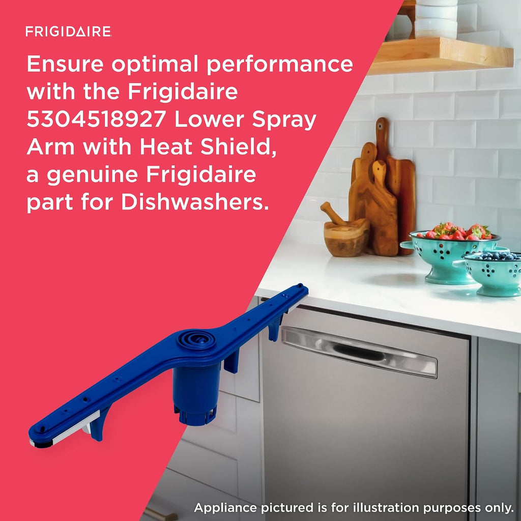 Frigidaire 5304518927 Lower Spray Arm with Shield for Dishwashers