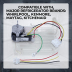 Evaporator Fan Motor Compatible with Whirlpool Refrigerator GK00986