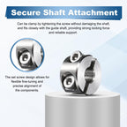 MECCANIXITY 2Pcs Double Split Shaft Collars 6mm Bore Clamping Collar Silver