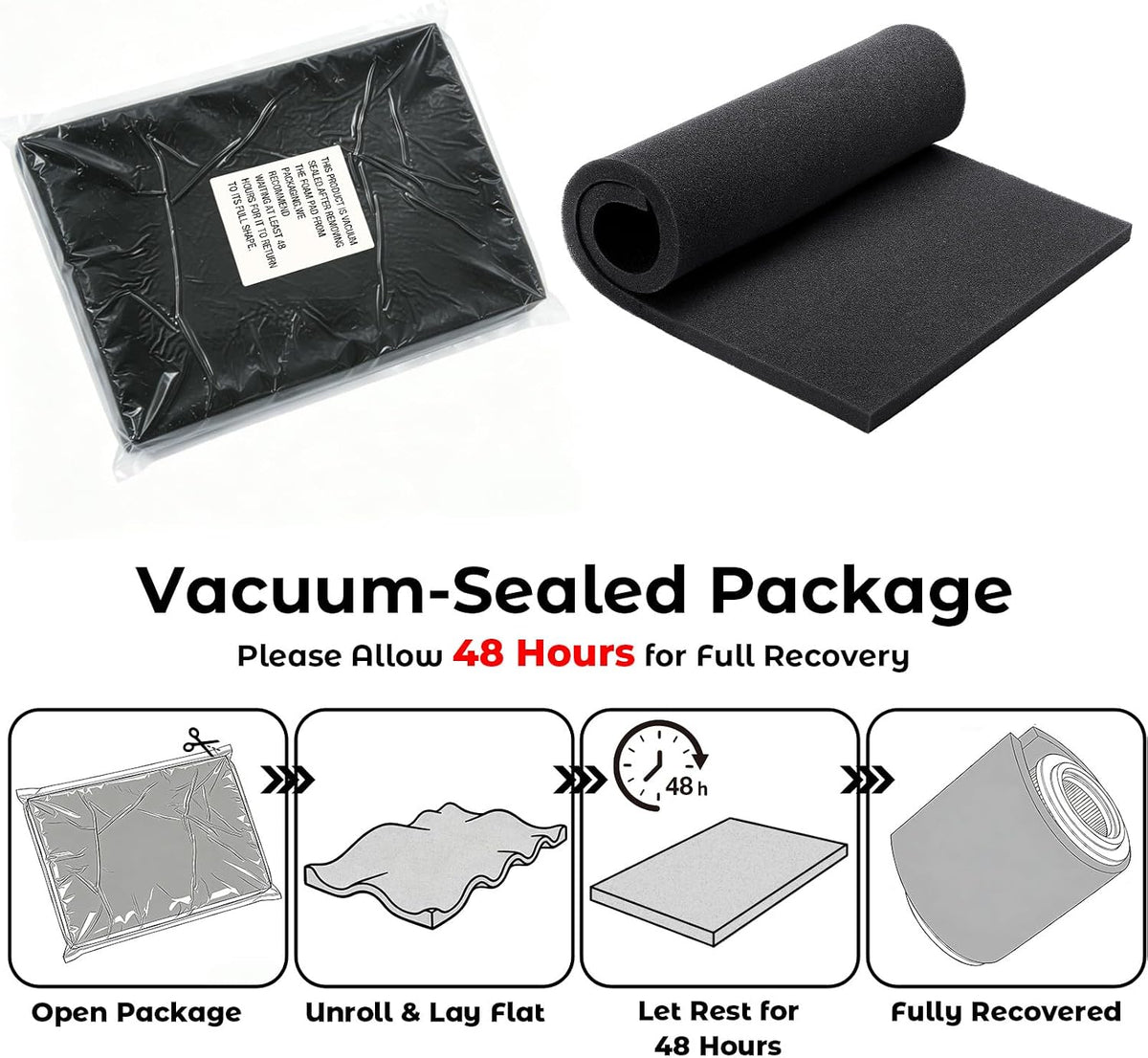 Air Filter Foam Sheet, Washable & Reusable 60 PPI Coarse Polyurethane Foam