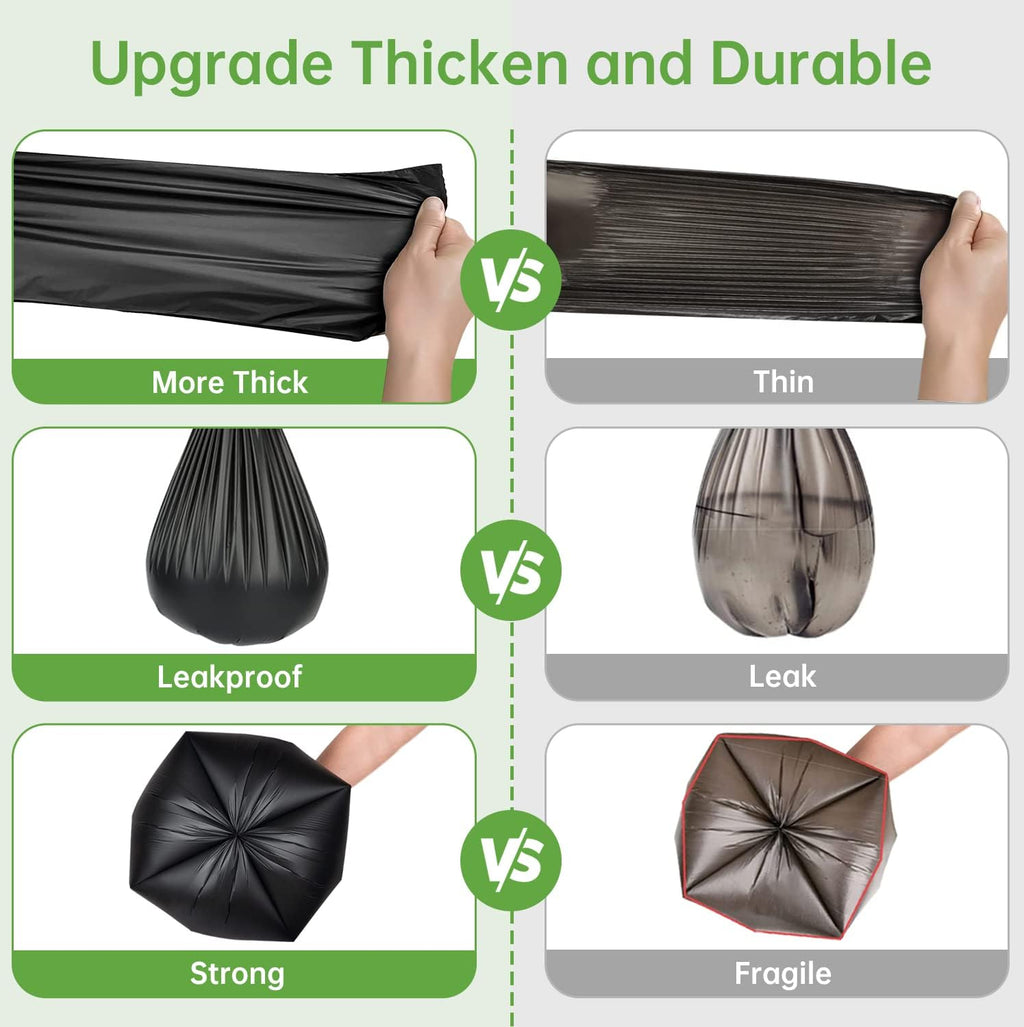 50 portable toilet bags for camping, 8 Gallon 1.3 Mil Thickened Compostable Toilet Replacement Bags for Portable