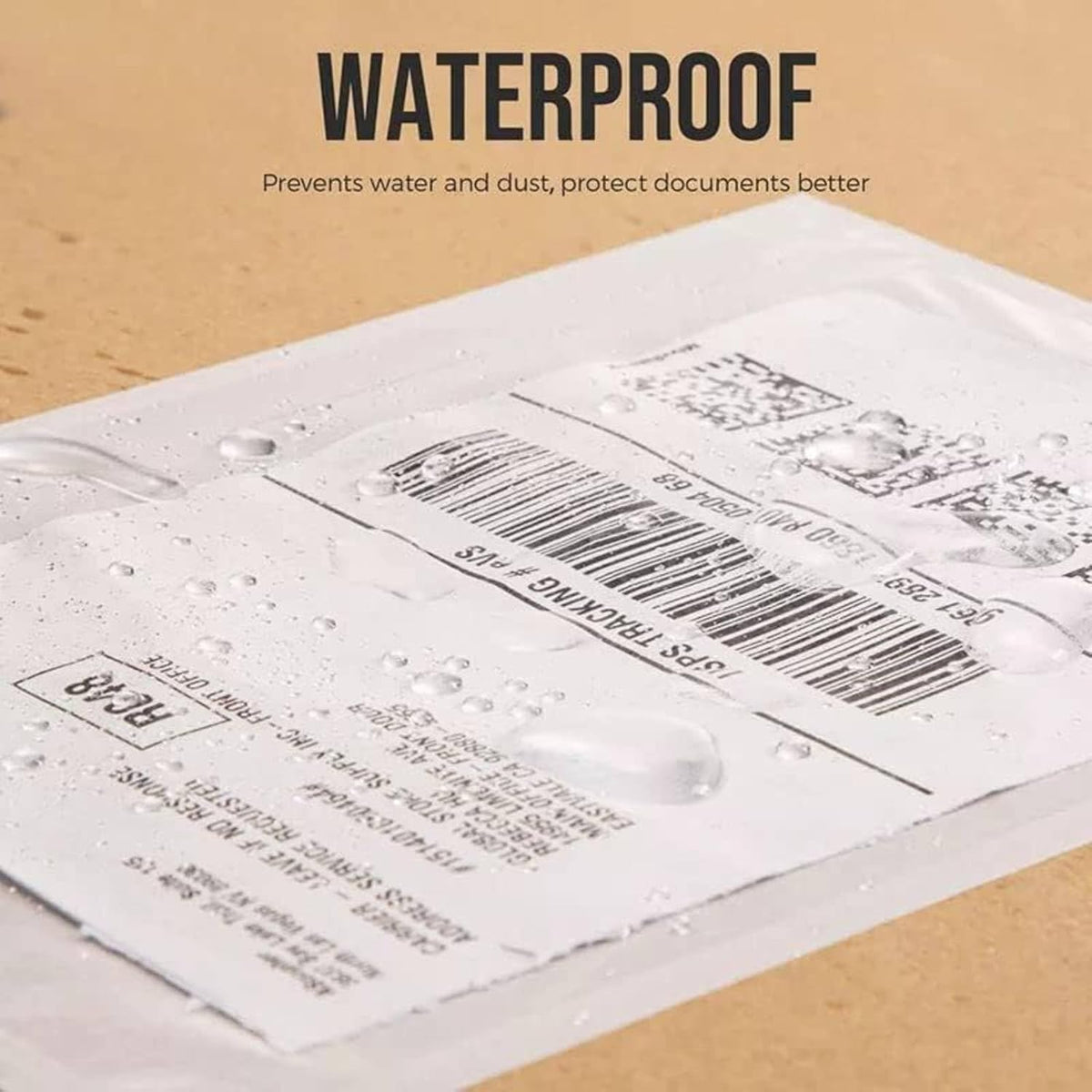 6" x 9" Shipping Label Sleeves, Self-Adhesive Packing Slip Pouches(500)
