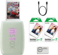 INSTAX Mini Link 3 Smartphone Printer | Sage Green Bundled INSTAX Mini Instant Film | 20 Exposures + Microfiber