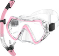 Dry Snorkel Set,Panoramic Wide View Anti-Fog Scuba Diving Mask,Professional Snorkeling Gear for Adults
