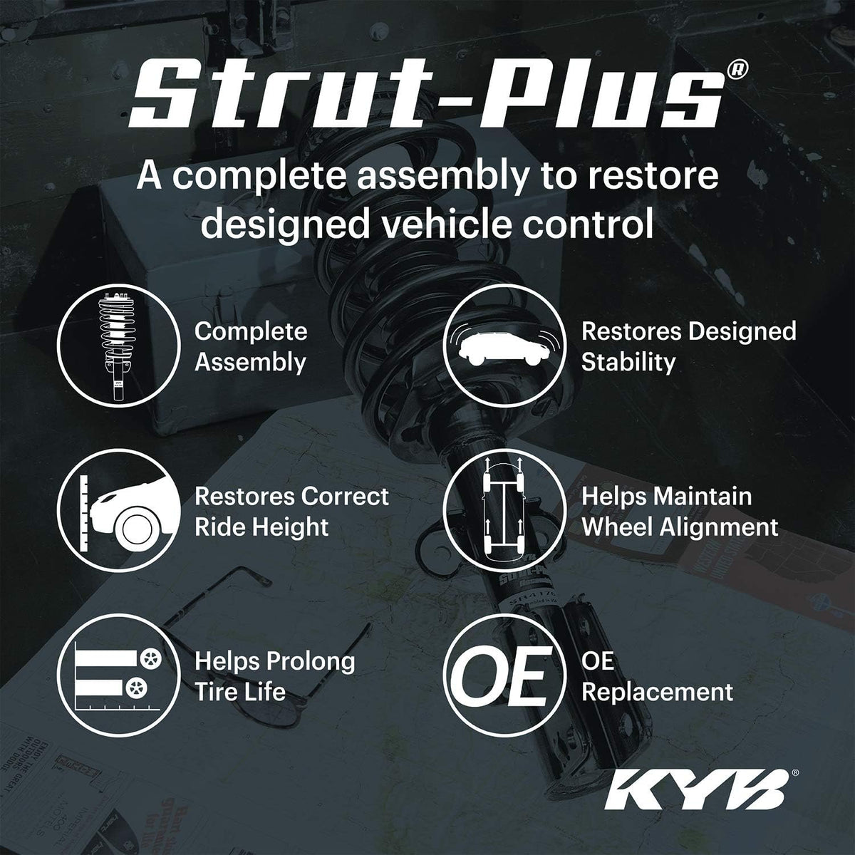 KYB SR4472 Strut-Plus Complete Corner Unit Assembly