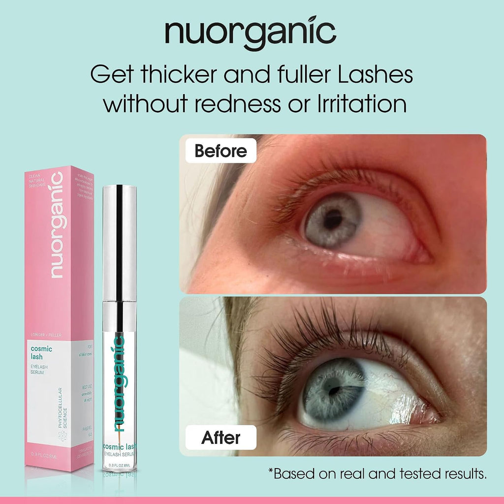 Eyelash Growth Serum, Prostaglandin-Free Lash Serum for Longer Lashes | Swiss Apple Stem Cells, Vegan, Hormone-Free